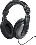 Casque Audio Shell (Casque Circum-Auriculaire Stéréo, 20 Hz-20 kHz, 32 ohms, 113 DB/MW, Jack 3.52mm mâle, Adaptateur Jack 6.35mm mâle Inclus, câble Extra Long 2 m) Noir