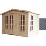 Abri de jardin en bois 6 m2 - l332xP222xH232cm - Cabanon jardin extérieur avec sol - Cabane de jardin - Chalet de Loisirs - Maison d'été en bois