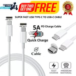 Fast USB Type C To USB C PD Charge Cable Data Sync For Samsung S23 S24+ Ultra 5G