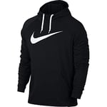 Nike Men Performance Dry Swoosh Sweatshirt - Black/(White), M