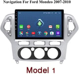 QXHELI Navigation GPS Navigation GPS Bluetooth Stéréo Voiture Écran Tactile HD Miroir Lien Double Din Speakerphone SWC Dab USB Appels Mains Libres pour Ford Mondeo