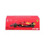 Véhicule avec figurine Burago Ferrari F1 Pilote Alonso avec casque Italian GP Monza 75th Anniversaire