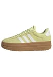 adidas Femme VL Court Bold Shoes Chaussures, Ice Yellow/Off White/Lucid Lemon, 39 1/3 EU