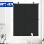 Blackout Blind Shade W/ Suction Cup Roller Window Shade Temporary Cover Curtain 