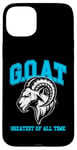 iPhone 15 Plus G.O.A.T. Shirt, Goat shirt, greatest of all time, retro rap Case