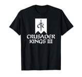 Crusader Kings III game logo white T-Shirt