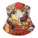 Custom made Goku And Luffy Dragon Ball Z Neck Warmer Gaiter Fleece Ski Winter Balaclava for Men and Women, Winter Scarf Tube Cover Bandanas for Cold Weather Windproof Winter Motorcycle Skiing