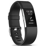 Gogoings Bracelet pour Fitbit Charge 2 - Bracelet Silicone Bande de Rechange Réglable Souple Sport Compatible avec Fitbit Charge2 pour Femme & Homme (sans Montre)