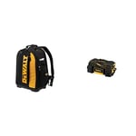 Tool Backpack & DWST1-79210 Duffel Trolley Bag with Wheels, Yellow/Black, Large 26-Inch