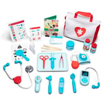 Melissa & Doug Set de docteur pour enfants, Jouets éducatifs pour fille ou garçon 3 ans+, Trousse de médecin pour enfants, Set de docteur pour cadeaux fille 3 ans, Jeux de rôle docteur âge 3 4 5