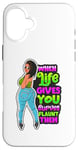 iPhone 16 Plus Flaunt Curves Thick Love Melanin Women Black Mom Sista Girl Case