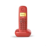 TÉLÉPHONIE, Téléphones, Téléphone Sans Fil, Gigaset Téléphone Dect A180 Rouge Mm