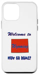 Coque pour iPhone 12 mini Wyoming, Welcome to Now Go Home ! Humoristique et drôle