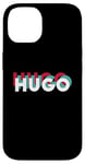 Coque pour iPhone 14 Hugo Name Chemise humoristique avec nom rétro Hugo années 80