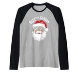 Rizz The Season Funny Christmas Xmas Santa Claus Rizzler 24 Raglan Baseball Tee