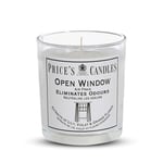 Price's - Open Window Jar Candle - Odour Eliminating Candle - Made With Lily, Violet And Orange Flower Extracts - Clean, Fresh, Quality Fragrance - Long Lasting Scent