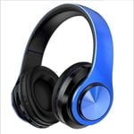 Blue Écouteurs sans fil Bluetooth pliables avec micro, casque de jeu, lumière de comparateur de couleur, iPhone, Xiaomi, téléphone Samsung, PC, sauna ""Nipseyteko