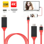 2m Type C To Hdmi 4k Usb 3.1 Tv/hdtv Cable For Huawei P20 Pro Mate 20 P30 Pro