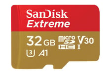 SanDisk Extreme - flash-minneskort - 32 GB - microSDHC UHS-I