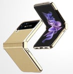 Samsung Galaxy Z Flip4 5G      Electroplasting PU Case    Gold