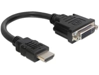 4043619653270 DeLOCK 0.2m HDMI-DVI M/F HDMI Type A (Standard) DVI-D Black DELOCK