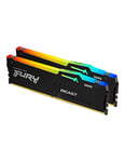 Kingston FURY Beast Black RGB EXPO 16GB (2x8GB) 5200MT/s DDR5 CL36 DIMM Desktop Gaming Memory Kit of 2 - KF552C36BBEAK2-16