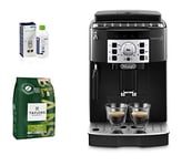 De'Longhi Magnifica S, Automatic Bean to Cup Coffee Machine + DESCALER ECODECALK DLSC500 Bottle 500ml (Pack of 1) + Taylors of Harrogate Rich Italian Coffee Beans, 454 g, Pack of 3