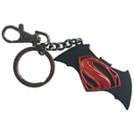 The Noble Collection DC Batman V Superman Logo Key Chain - 2in (5cm) Metal Keychain - Officially Licensed Film Set Movie Props Gifts