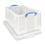 Really Useful Box Stackable Storage Box, Clear, 64 L - New + 24h Del