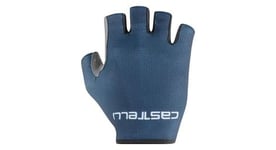 Gants courts unisexe castelli superleggera summer bleu