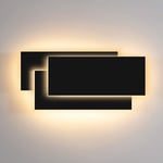 24W Lampe Murale Moderne Simple Applique Murale Led Interieur Applique Murale Blanc Chaud 3 En 1 Pour Salon Chambre Escalier Couloir Noir