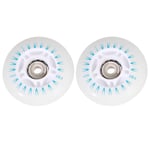 Garneck 4pcs Outdoor Inline Skate Wheels LED Light Flash Roller Replacement Wheels Without Bearing Blue Light