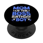 Tenue de fête d'anniversaire Mom Of The Boss Like A Boss Mom PopSockets PopGrip Adhésif