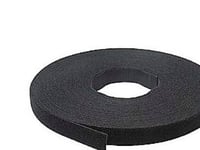 Velcro Bånd Rulle 13Mm Sort - (M) - (5 Meter)