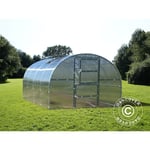 Serre polycarbonate titan Arch 280, 12m², 3x4m, Argent - Gris clair