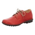 Think! Chaussures basses KONG tannage sans chrome, semelle amovible durable et à lacets. - Rouge - 5000 feu., 40.5 EU