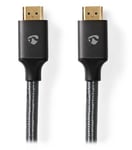 NEDIS PROFIGOLD High Speed ​​HDMI 2.0 kaapeli Ethernet/ 4K@60Hz/ liitäntä HDMI-HDMI/ bavlna/ šedý/ BOX/ 2m