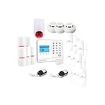 Kit Alarme Maison connectée sans Fil WiFi Box Internet et GSM Futura Blanche Smart Life- Lifebox - KIT8