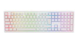 Ducky Zero / Fullsize / Cherry MX2A Red / RGB / Wireless (Tri/mode) - White