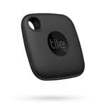 Tile Mate (2022) Bluetooth Item Finder, 1 Pack, 60m finding range, works with Alexa & Google Home, iOS & Android Compatible, Find your Keys, Remotes & More, Black