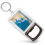 Acrylic Bottle Opener Keyring - Japan World Map Flag  #45439