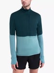 Icebreaker Merino 200 Descender Half-Zip Top, Fathom/Cloud