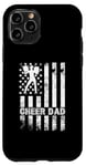 iPhone 11 Pro Cheer Dad Cheerleading American Flag Fathers Day Cheerleader Case