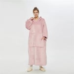 Lång Oversized Hoodie - Rosa (120cm)