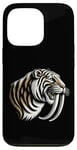 Coque pour iPhone 13 Pro Sabertooth Puissant Rugissement Épique