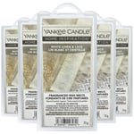 Yankee Candle Wax Melts Scented Home Room Fragrance White Linen & Lace 75g x5