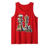 Chess Player Christmas Hat Xmas Tank Top