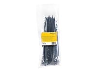 Startech.Com 10"(25Cm) Cable Ties, 1/8"(4Mm) Wide, 2-5/8"(68Mm) Bundle Diameter, 50Lb(22Kg) Tensile Strength, Nylon Self Locking Zip Ties W/ Curved Tip, 94V-2/Ul Listed, 100 Pack, Black - Nylon 66 Plastic - Taa (Cbmzt10b) - Kabelsamlare - 25.4 Cm -