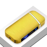 Candle Lighter, Electric Lighter,USB Rechargeable Electric Arc Lighter, Windproof Flexible Lighter,with LED Battery Indicator, for Kitchen, Barbecue, Candles, Gas Stove, BBQ, Cigarette,YELLOW2