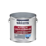 Sikkens - Peinture Laque Extérieure Bois et Fer - Finition tendue, sous-couche intégrée, facile à appliquer - Satin Gris Argent 2,5 L